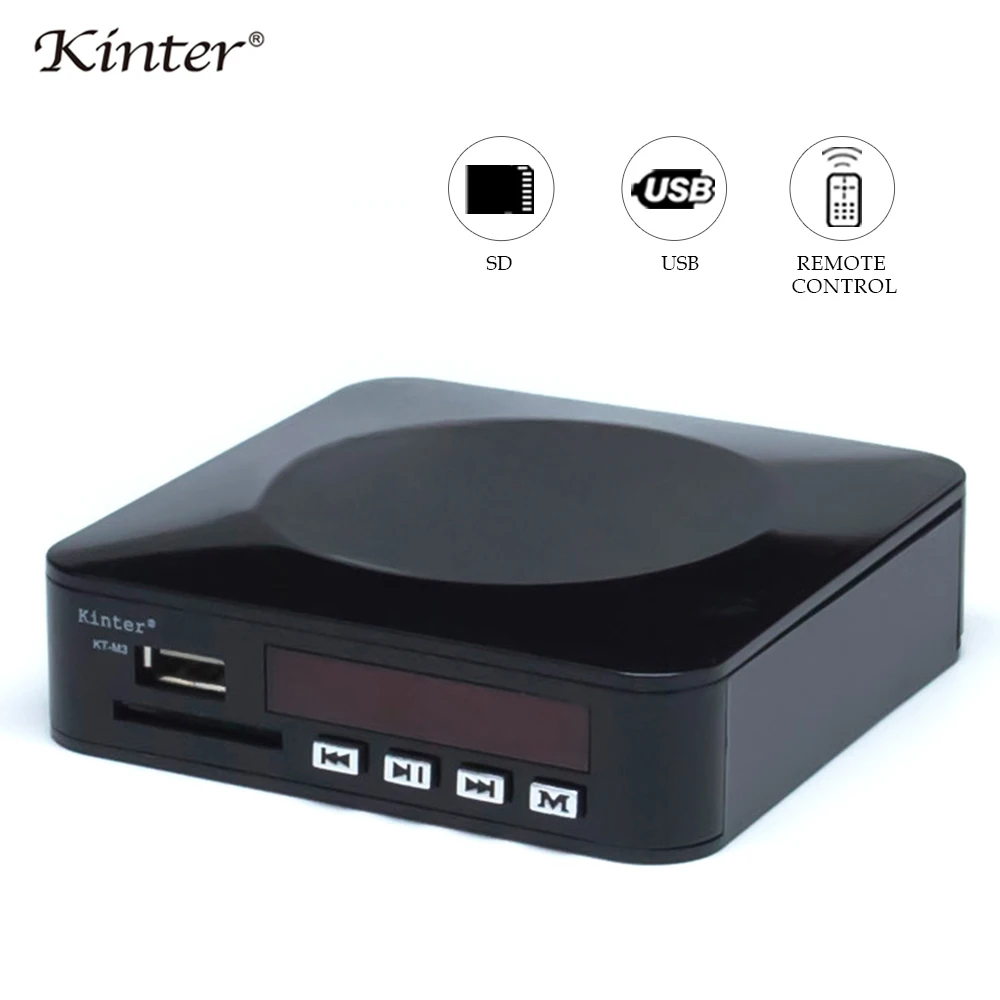 Kinter M3 мини Предварительный усилитель Поддержка AV play с USB sd-картой вход