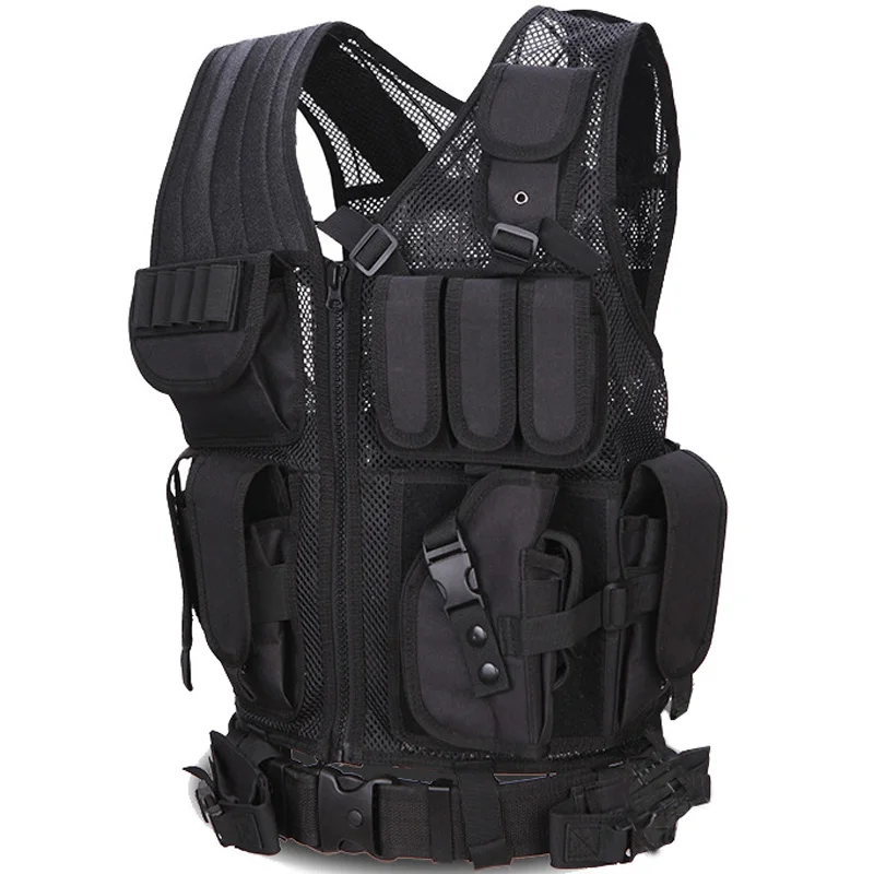 

Camouflage Hunting Military Tactical Vest Police Tactical Vest Wargame Body Molle Armor Hunting Vest CS Outdoor Jungle Equipment