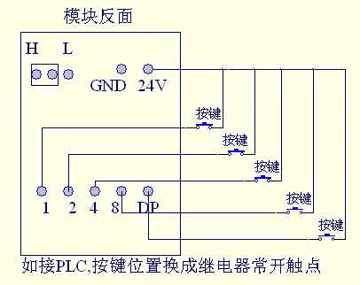 8421BCD код 5 дюймов 1 цифра трубки Дисплей модуль светодиодный Дисплей может быть подключен к PLC