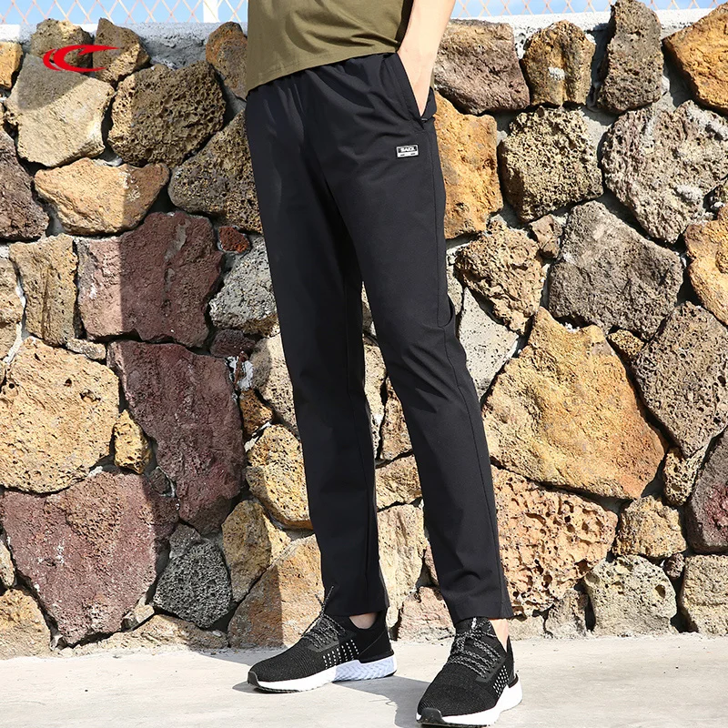 

2019 Spring New Jogger Pants Men Fitness Bodybuilding Elastic Waist Black Sweatpants Casual Slim Mens Brand Pants SAIQI 159025