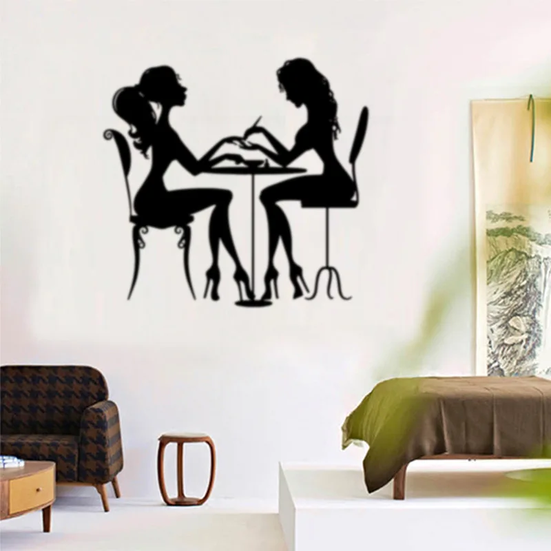 

Nail Beauty Salon Vinyl Removable Wall Sticker Wall Decor Art Wall Decals Nail Salons Decoration Accessories Stickers Mural New