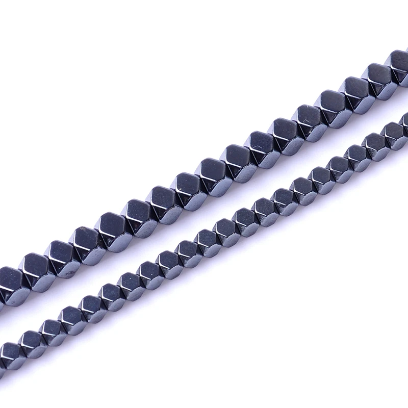 

2/3/4mm Bright Hematite Beads Polyhedron Loose Beads DIY High quality Necklace Bracelet Jewelry Making Accessories