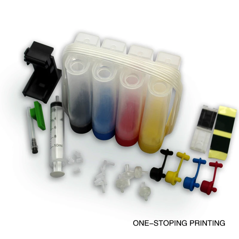 

Universal 4Color CISS kit with accessaries ink tank for HP650 662 701 802 121 122 130 131 132 133 21 22 301 850 all HP printers