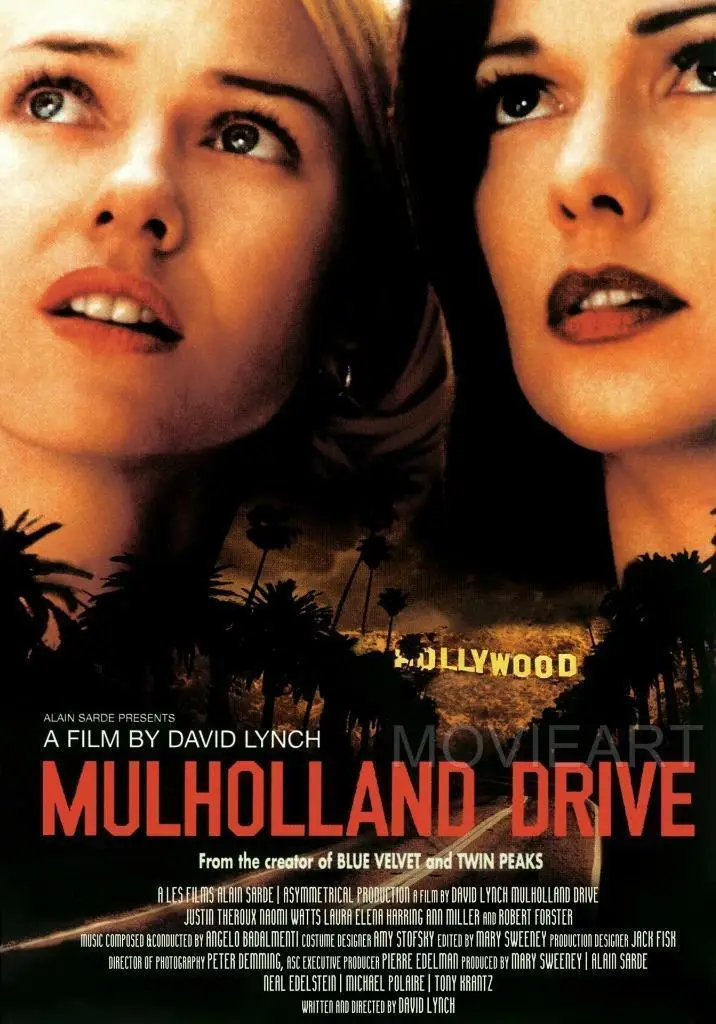 Шелковый плакат из фильма MULHOLLAND DRIVE Настенная картина 24x36 дюймов | Дом и сад
