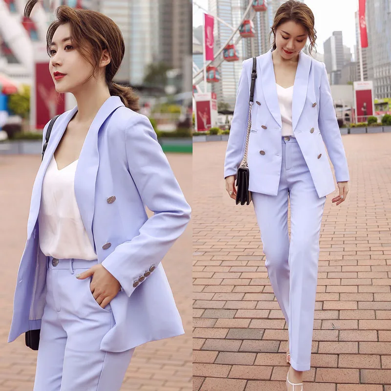 

business Blazer suit Overalls blazer set woman suits lady suit office womens suits set 2 pieces pant suits for women pant suits