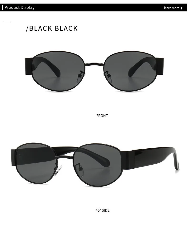 Модные женские стимпанк Металлические овальные солнцезащитные очки мужские брендовые дизайнерские круглые черные прозрачные винтажные мужские солнцезащитные очки UV400