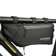 ROSWHEEL 4L Bicycle Bag Top Front Frame Tube Triangle Bag 100% Waterproof Outdoor Bike Pouch Accessory Bicycle Saddle bags