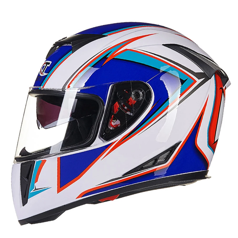 GXT мотоциклетный шлем флип-ап мотокросса шлемы мужские Полное Лицо мото шлемы мотоцикл Capacete Casco мото с двойным объективом - Цвет: A8