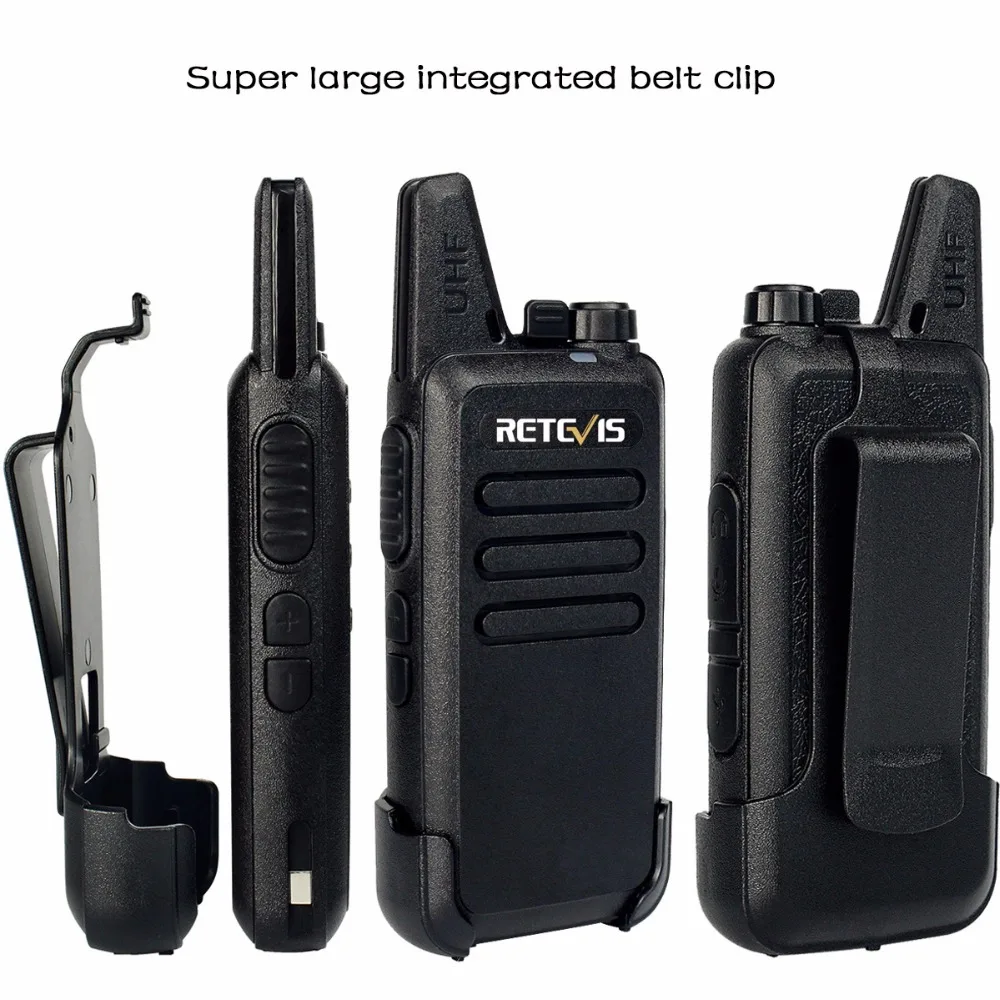 2 pcs Retevis Walkie Talkie Transceiver RT22 UHF 400-480MHz 2W 16 CH CTCSS/DCS TOT VOX Squelch Two Way Radio Communicator A9121A