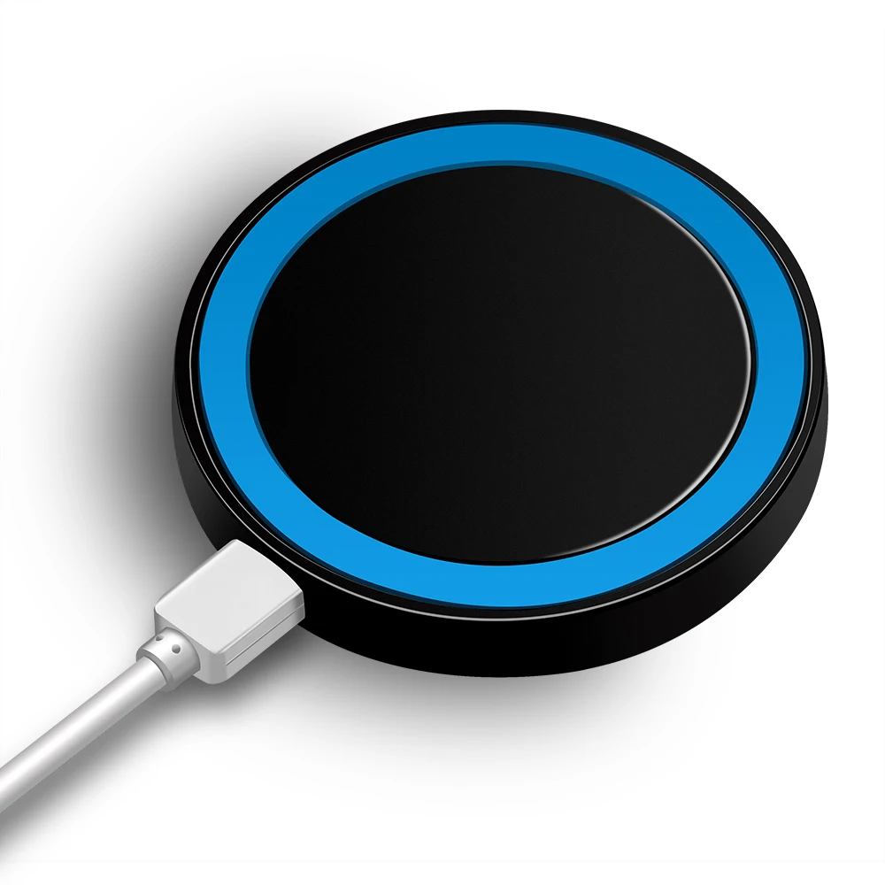 Proelio Mini Qi Wireless Charger USB Charge Pad Charging For iPhone X 8 8 Plus Samsung Galaxy S6 S7 Edge S8 Plus Note 5 8 Nokia (8)