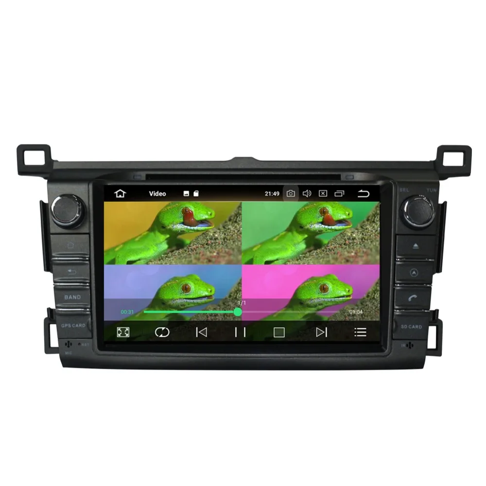 Perfect Android 7.1/8.0 Octa Core Car Radio Stereo CD DVD Multimedia Player For Toyota Rav4 2013- with GPS Navigation Bluetooth WIFI 4