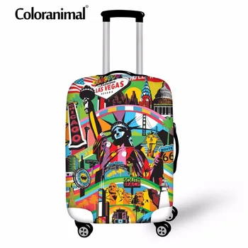 

Coloranimal Waterproof Case Bag 3D Retro Eiffel Tower Print Suitcase Cover Zipper Accessories Luggage for Traveling for 18-30