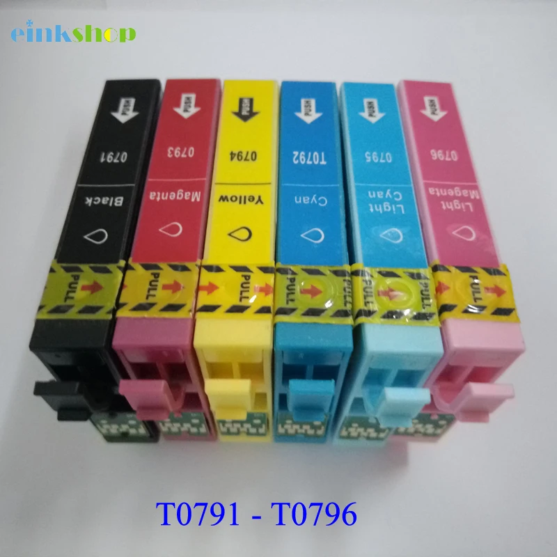 Чернильный картридж Einkshop T0791 T0796 t0791 для Epson Stylus Photo P50 Px660 PX650 PX700W PX710W PX720WD PX730WD 1500 1400