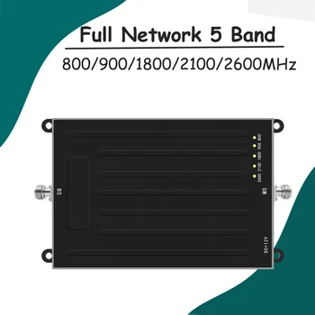 

NEW!ALC 800/900/1800/2100/2600MHz 5 Band Signal Booster GSM 3G WCDMA UMTS 4G LTE Cellphone Repeater B20/B8/B3/B1/B7 Amplifier#38