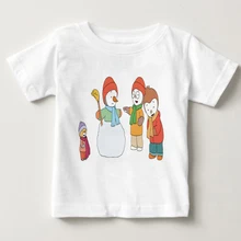 2018 Hot sale Charlie et Dudu tshirt pequeno Bonito do urso do bebê Traje da menina T-shirt branca verão confortável de manga curta camisa M