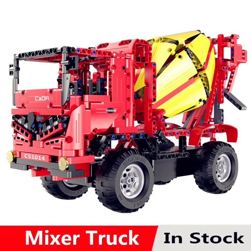 

Technic MOC Series The Mixer Truck Kits Model Set Building Blocks Bricks Toys For Children Kids Gifts