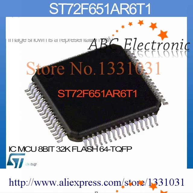 1PCS ST72F651AR6T1 IC MCU 8BIT 32K FLASH 64-TQFP ST72F651 72F651 ST72F651A 72F65 1PCS ST72F651AR6T1 IC MCU 8BIT 32K FLASH 64-TQFP ST72F651 72F651 ST72F651A 72F65