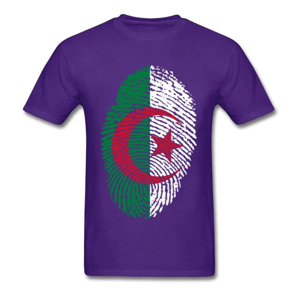 Algeria Flag Fingerprint_purple