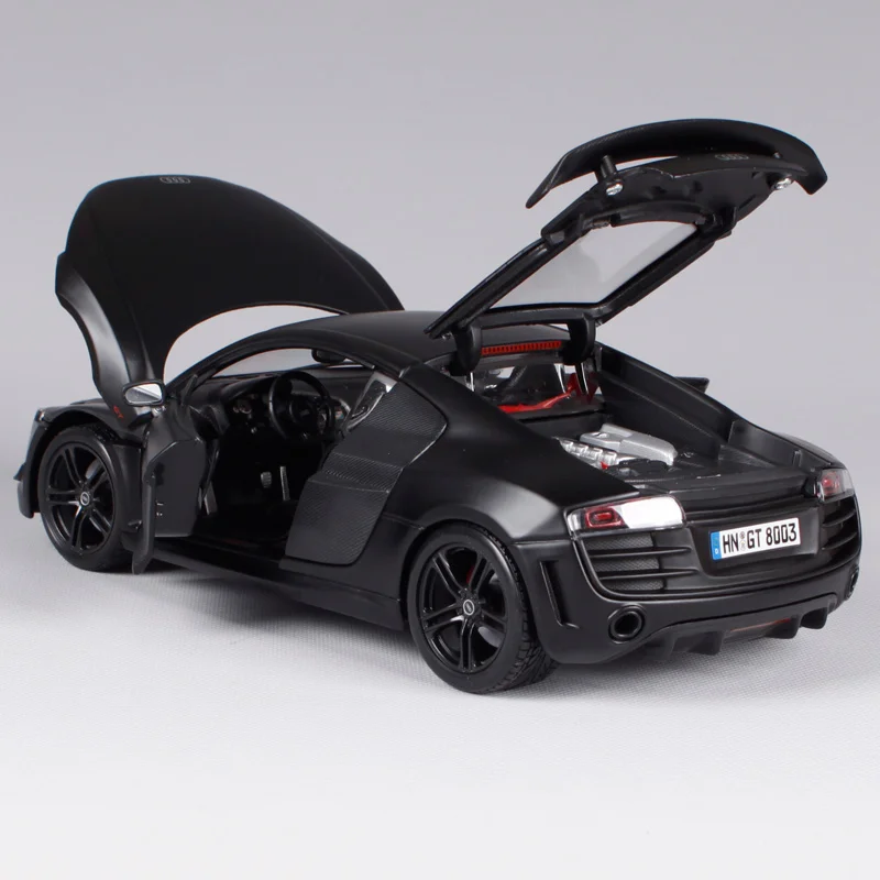 Maisto 1:18 audi r8 крутой черный автомобиль литой под давлением лимузин автомобильный