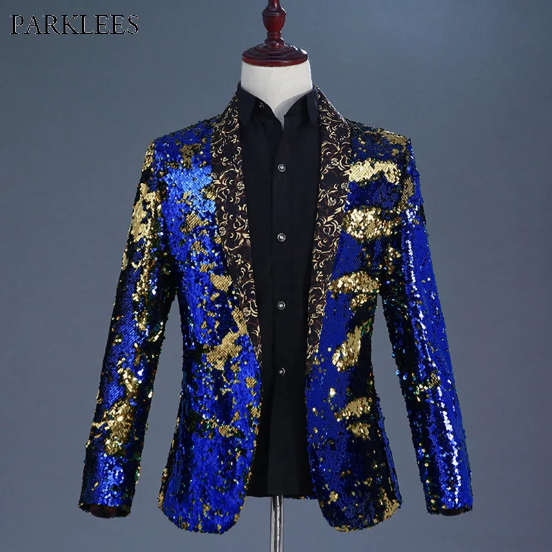akira sparkly blue suit