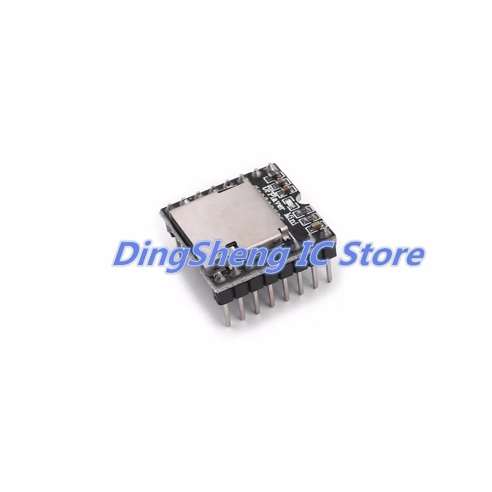 100 шт./лот DFPlayer мини mp3-плеер модуль MP3 голосовой для DIY Поддержка TF карты и USB диска |