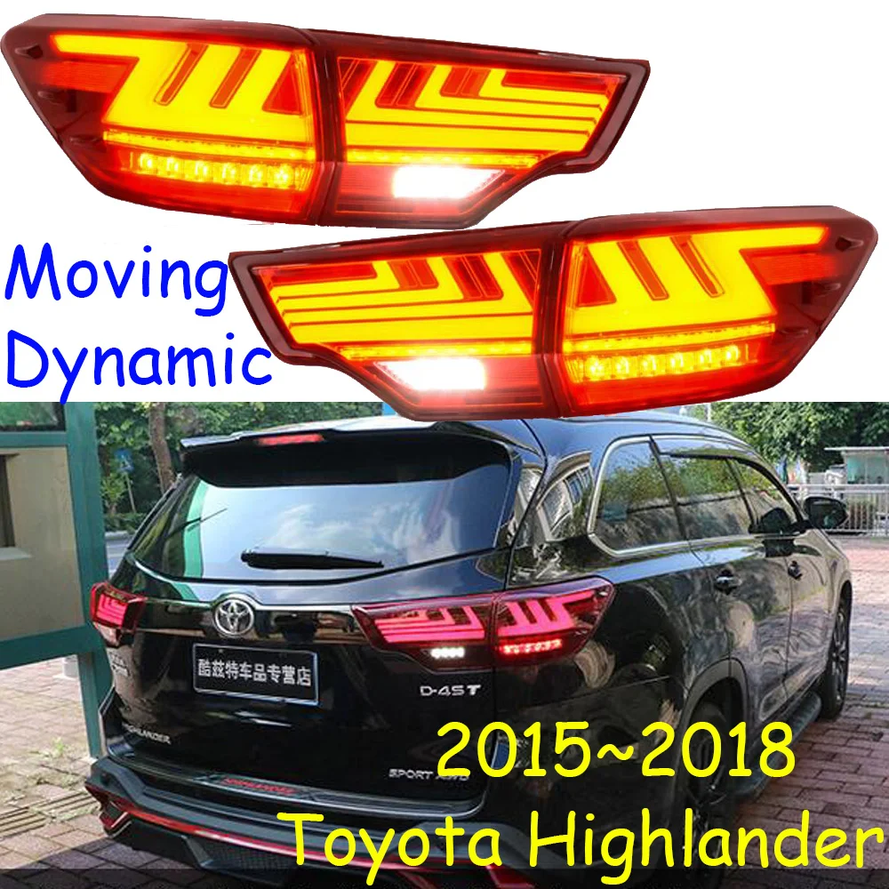Автомобильный Стайлинг для фары Toyota Highlander Kluger DRL Дальний свет ближнего света динамическая Поворотная сигнальная задняя подсветка