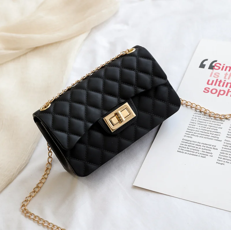 

New Women Bag Luxury Business Leather Chain Messenger Crossbody Bag Handbag Satchel Quilted Purse Bag Lovely Shoulder Bag Hot