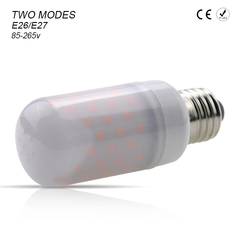 Lâmpadas Led e Tubos e27 e26 lâmpada led chama Modes 1 : Flickering Mode