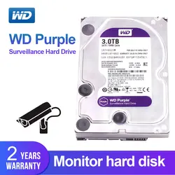 Western Digital наблюдения диск WD Purple 3 ТБ SATA 6,0 ГБ/сек. 3,5 "жесткий диск для CCTV камера AHD DVR IP камера NVR WD30EJRX