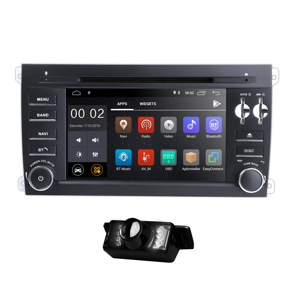 Top Android 8.1 Car DVD Multimedia Player For Porsche Cayenne 2003 2004 2005 2006 2007 2008 2009 2010 DVR TPMS RDS OBD2 Free camera 0