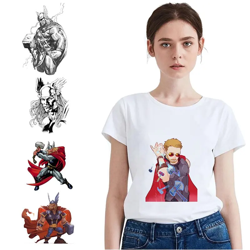 

Marvel Avengers Thor Summer Plus Size Loose O-NECK Modal Short Sleeve Womens T Shirts 2019 Fashion Casual Cool T-Shirts A193291