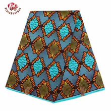 Анкара африканская полиэфирная восковая ткань Binta настоящий воск высокого качества 6 ярдов африканская ткань для вечерние платья FP6013