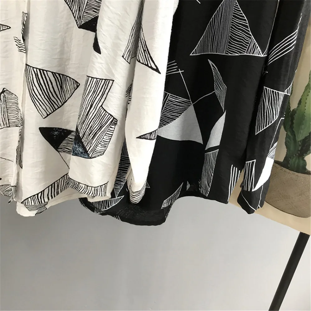 Autumn Geometric Women Blouse 2018 Long Sleeve Office Blouse for Women Casual Working Shirt 120CM Chest Match All Occasion (19)