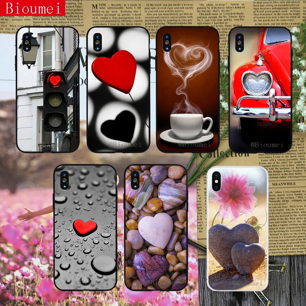 

Phone case for iphone XR case warm heart Soft TPU Cover Coque for iphone XS XS Max 7 8 5 5S 6 6S Plus X 45
