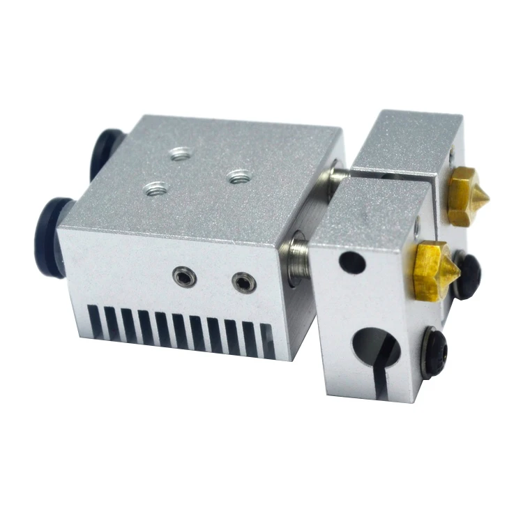 GIULY 3D Printer Parts E3D Chimera+ Double Color 2 In 2 Out Extruder with Seamless Fanduct