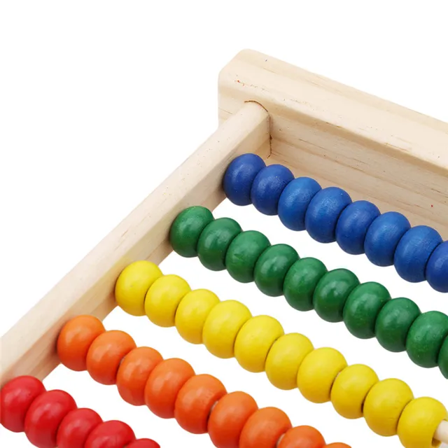 Wooden Abacus Children Early Math Learning Toy Numbers Counting Calculating Beads Abacus Montessori Educational Toy 5