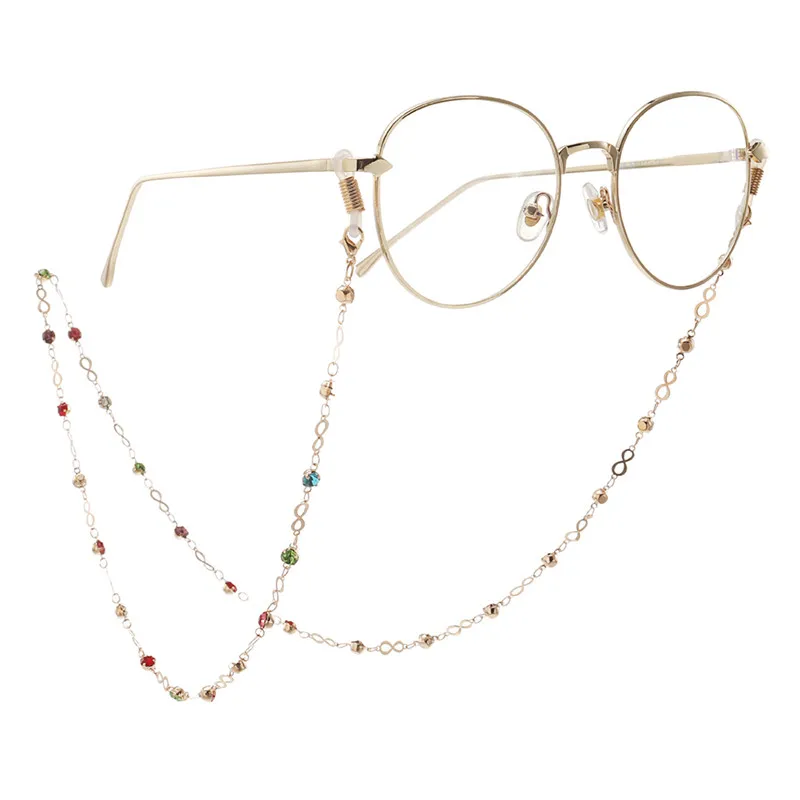 Fashion Women Reading Glasses Chain Metal Alloy Cords Holder Neck Strap