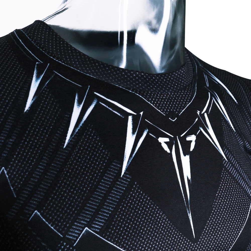 Men's T-shirt Black Panther 3 D Printed T-shirts Men Compression Shirt Captain America Short Sleeve For Men Tops High elasticity (8)