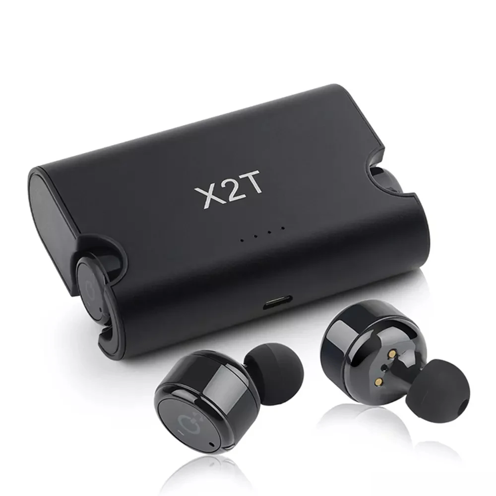 

2018 X2T Bluetooth Earphone Mini True Wireless Earbuds With Charger Box Mic Bluetooth Headphone For iPhone Android for Xiaomi PC
