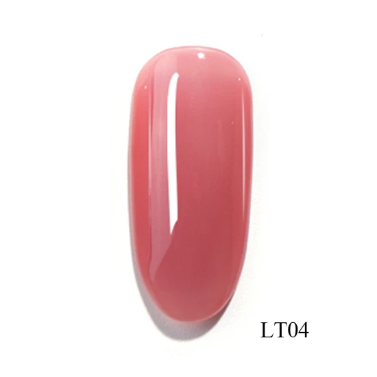 1 шт полупрозрачный Гель-лак для ногтей полуперманентный праймер Красный Гибридный верхний слой Базовое покрытие впитывающий лак для нейл-арта лак TRLT01-06 - Цвет: LT04