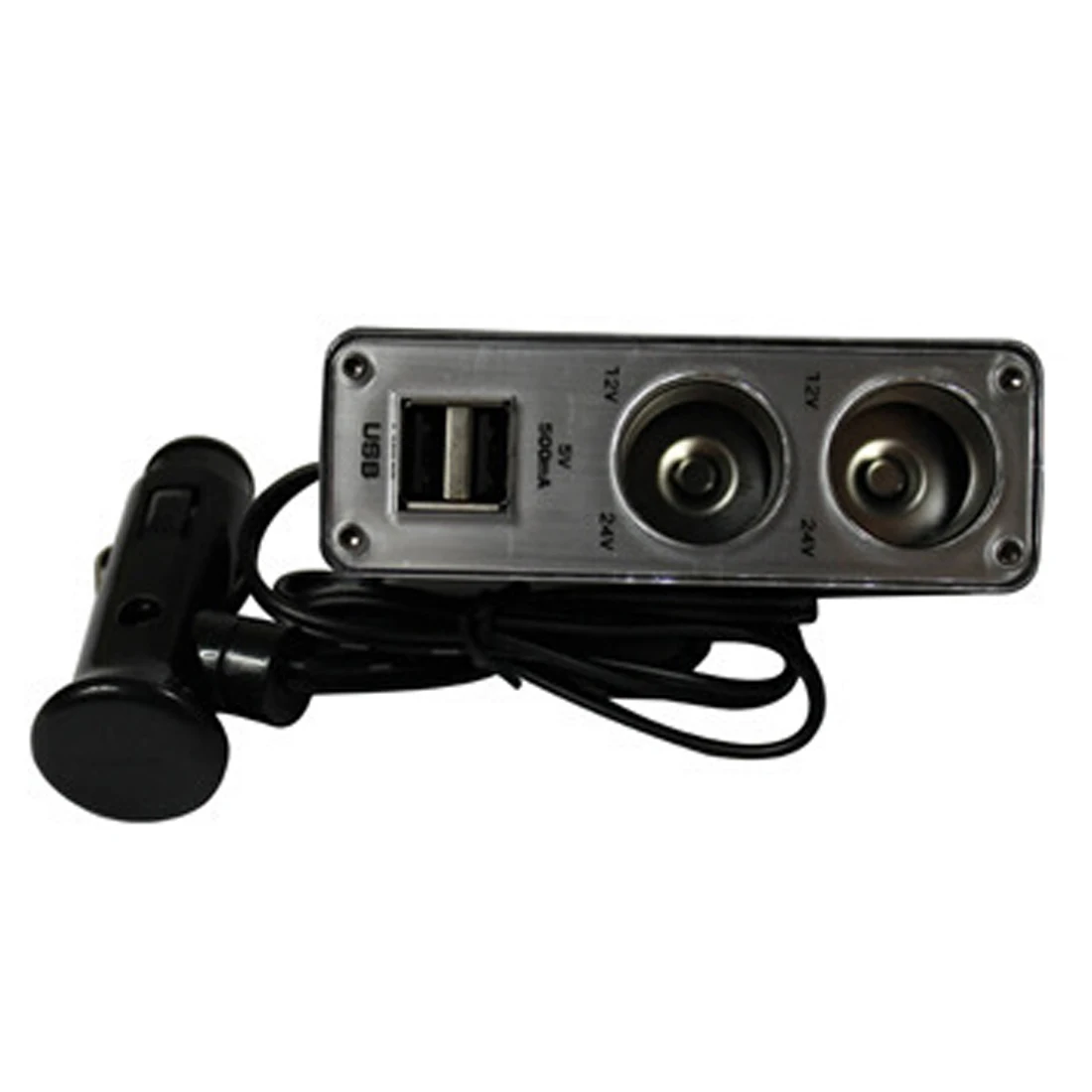 Dewtreetali hot 2 Way Multi Socket Car Charger Vehicle Auto Cigarette