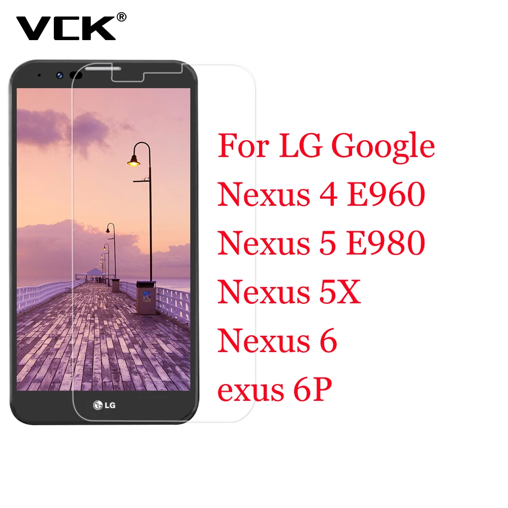 VCK Screen Protector Premium Tempered Glass For LG Google Nexus 4 E960 Nexus 5 E980 Nexus