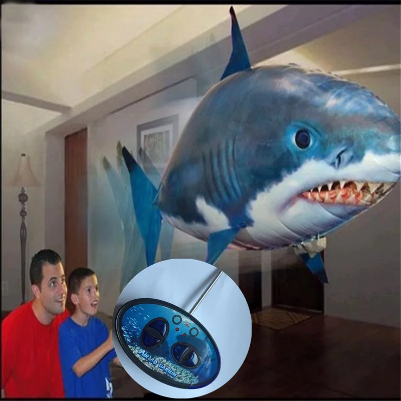 

Wholesale - Air flying fish shaped Aluminum balloon in high quality;configuration remote control
