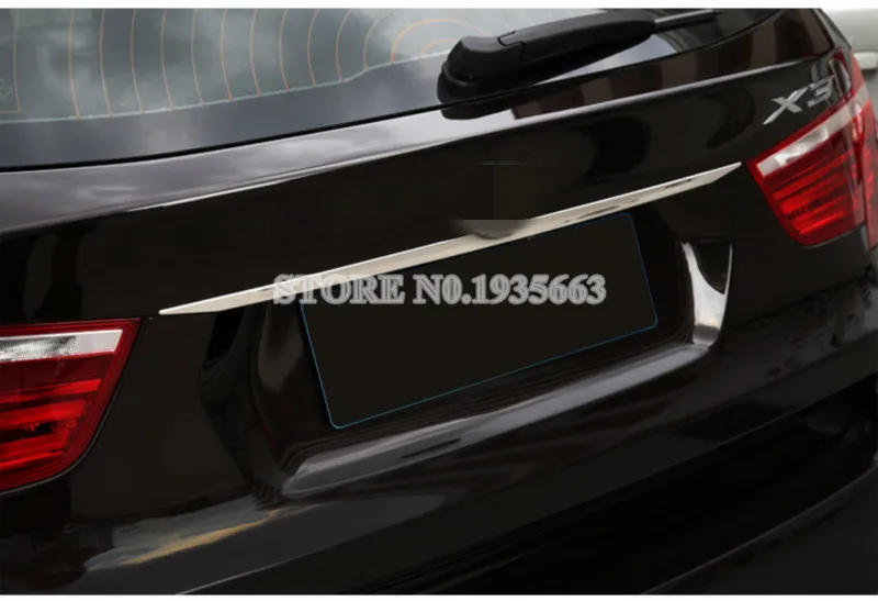 Для BMW X3 F25 Нержавеющая Задняя Крышка багажника формовочная крышка отделка 2011 2017 1