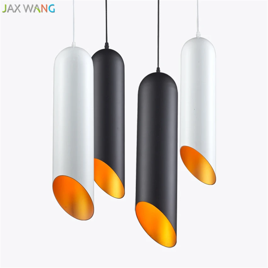

Modern Tom Dixon Pipe Pendant Lights Long Cylinder Aluminum Lamp for Living Room Bedroom Restaurant Home Lighting Fixtures Decor