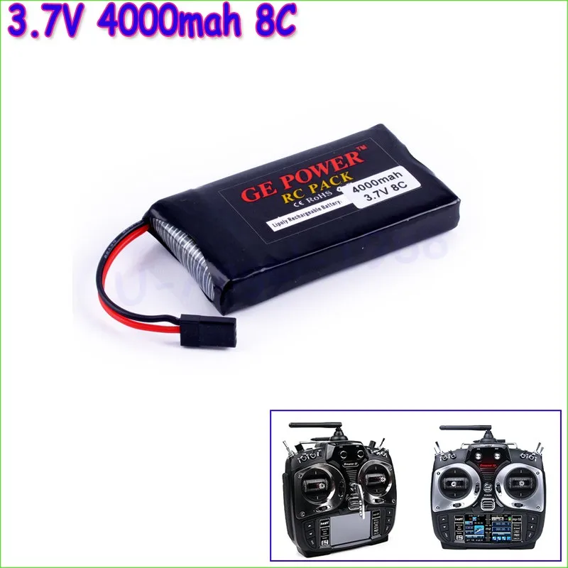 GE Power Lipo батарея 3 7 V 4000mah 8C Li Po для Graupner передатчик poly оптовая продажа|Детали и