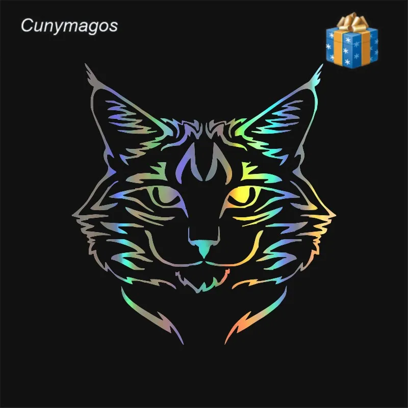 14*15 см Виниловая наклейка для животных из мейн Куна кошек котят классический