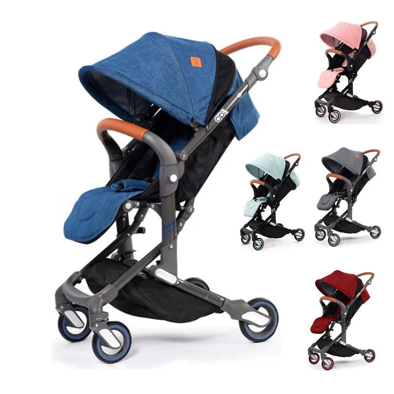 

Baby stroller mini lightweight cart Portable Folding Baby carriage can sit can lie Baby trolley 2 in 1