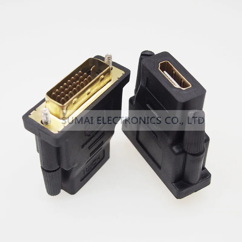ORIGINAL Gold plating DVI to HDMI adapter graphics card dvi connector