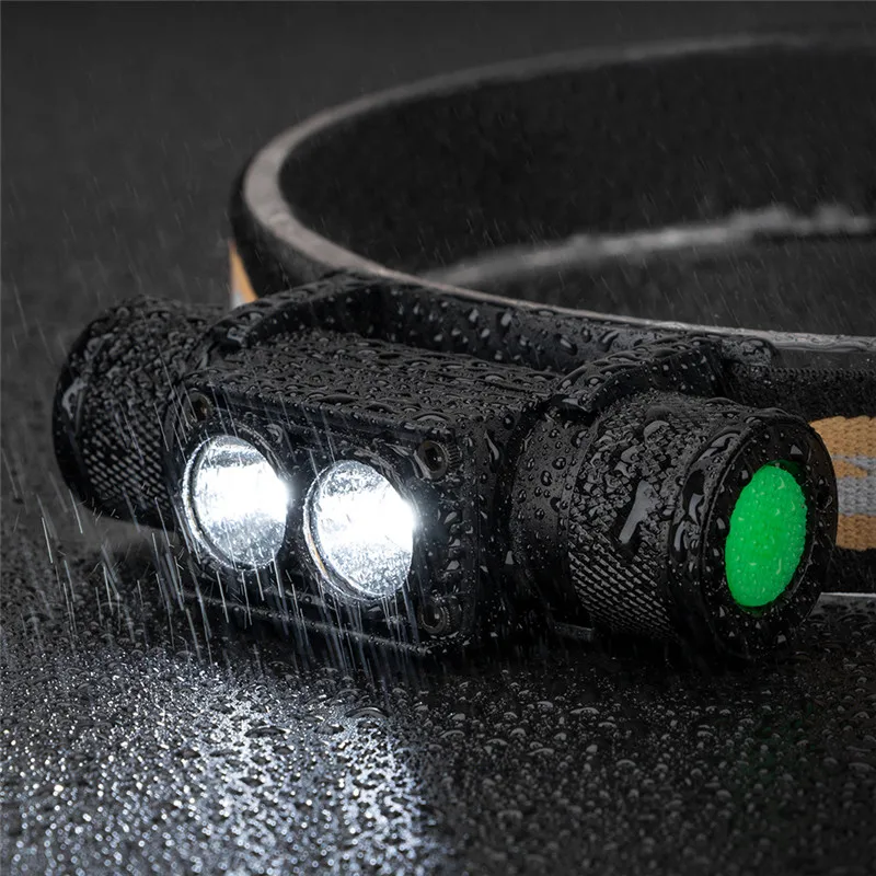 3800лм XM-L2 светодиодный налобный фонарь USB Перезаряжаемый светильник с питанием от 18650 батареи головной светильник фонарь походный светильник водонепроницаемый рабочий светильник